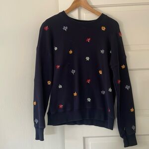 Miles by Madewell Flower Embroidered Sweatshirt